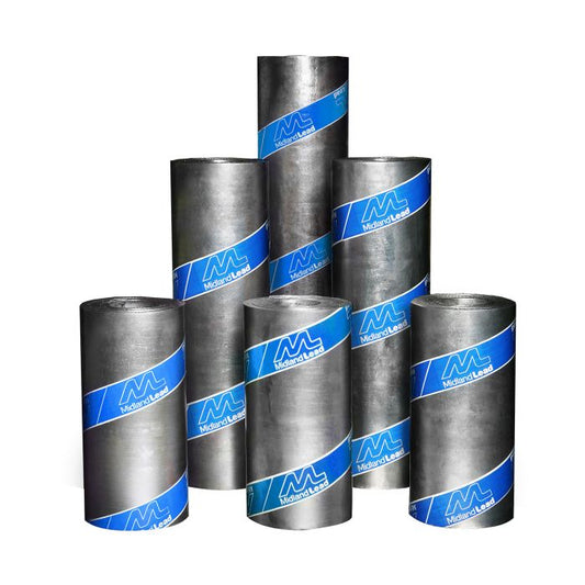 Midland Lead Code 4 Roofing Lead Flashing Roll - Length 6m x Width 600mm