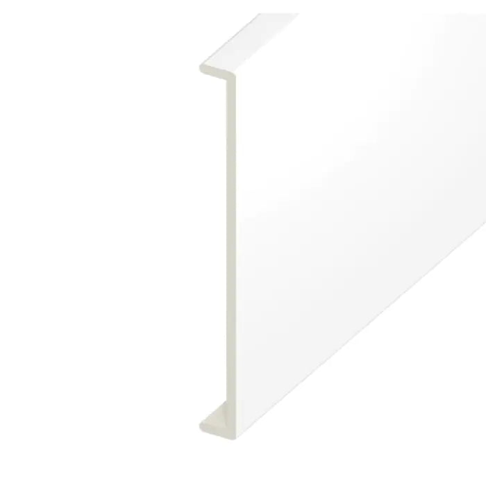 White Smooth Double Fascia Capping Board - Length 5m x Width 350mm