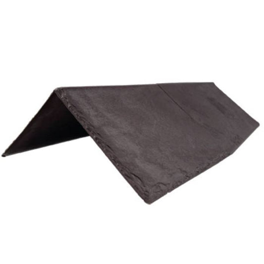 Plum Tapco Slate Lightweight Roof Tile Ridge and Hip Cap - Length 445mm x Width 150mm