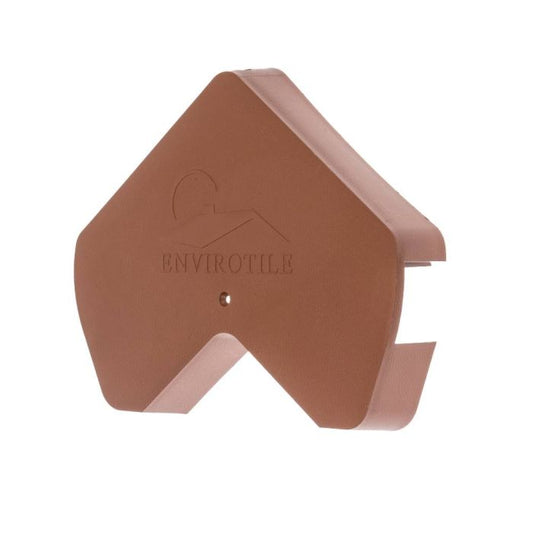 Terracotta Envirotile Plastic Lightweight Standard Gable End Cap - Length 170mm x Width 300mm