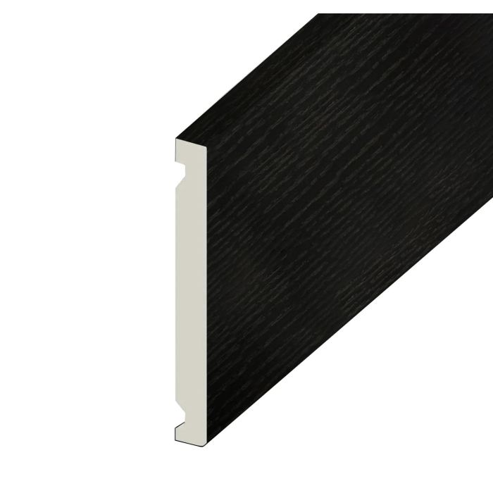 Black Ash Double Ended Flat Fascia Board - Length 5m x Width 400mm