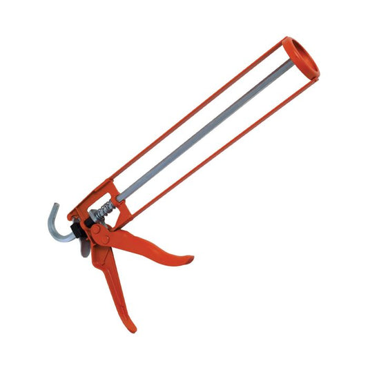 Cox 400ml Steel Silicone Cartridge Gun With Orange Handle