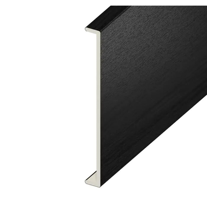 Black Ash Woodgrain Double Fascia Capping Board - Length 5m x Width 350mm