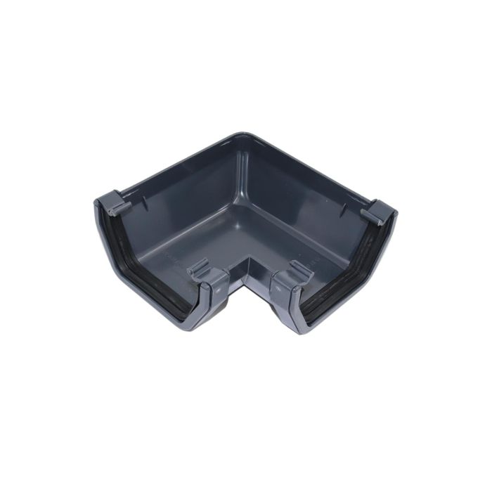 Anthracite Grey Square Guttering 90° Angle - 114mm