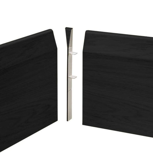 Anthracite Grey Skirting Board Chamfered Internal Corners Pack of 4 - 100-150mm