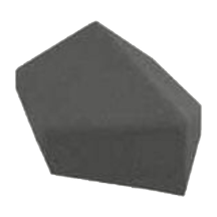 Metrotile Roof Charcoal 135° Hip End Cap - Length 225mm x Width 225mm
