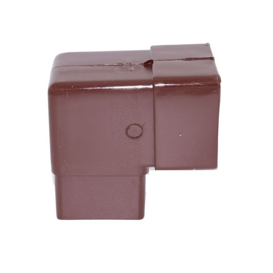 Brown Square Guttering 92.5° Offset Bend - 114mm