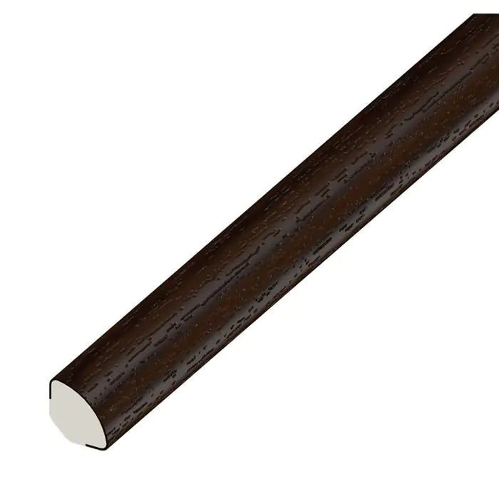 UPVC Quadrant Trim - Rosewood, 5m x 17mm