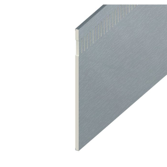 Moondust Grey Woodgrain 10mm Vented Flat Board - Length 5m x Width 300mm