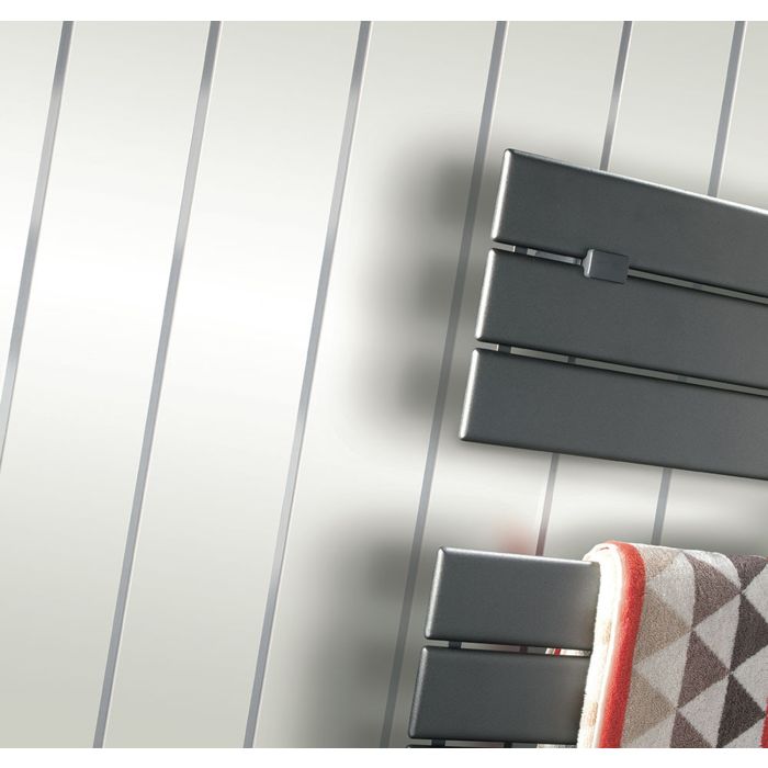Guardian Neptune White Chrome 7.5mm PVC Decor Cladding Panels - Pack of 4 x 2.6m