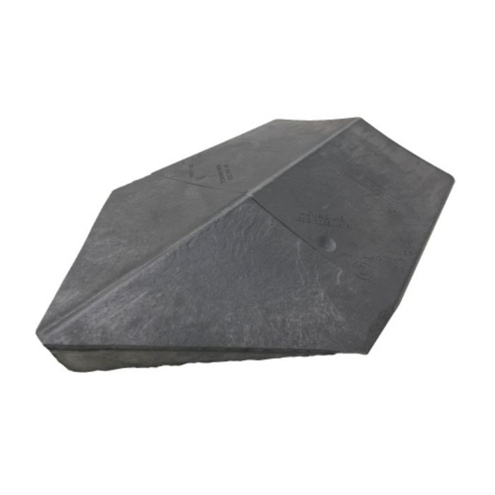 Pewter Grey Tapco Slate Classic Edwardian Conservatory Hip End Cap - 430mm x 320mm