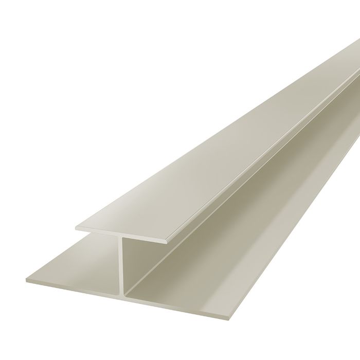 Oyster White Horizontal Coastline Cladding Butt Joint - Length 5m