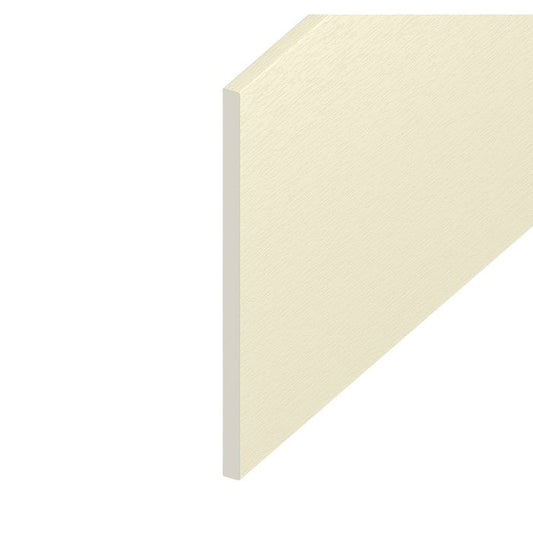 Cream White Woodgrain Flat Board - Length 5m x Width 200mm