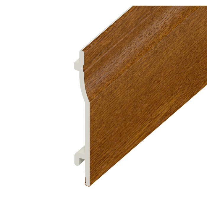Golden Oak Woodgrain Shiplap Cladding - Length 5m x Width 150mm