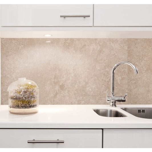 Guardian Neptune Beige Concrete 10mm PVC Decor Cladding Panel - 2.4m x 1m