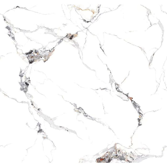 Guardian Neptune Super Matt Onyx Carrara Marble 10mm PVC Decor Cladding Panel - 2.4m x 1m