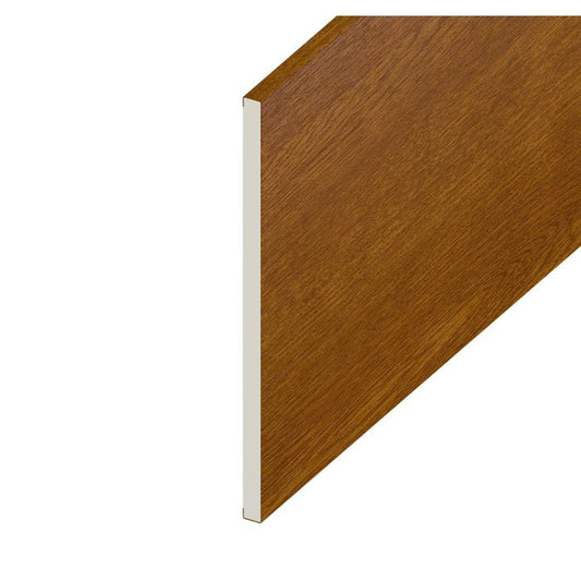Golden Oak Woodgrain Flat Board - Length 5m x Width 200mm