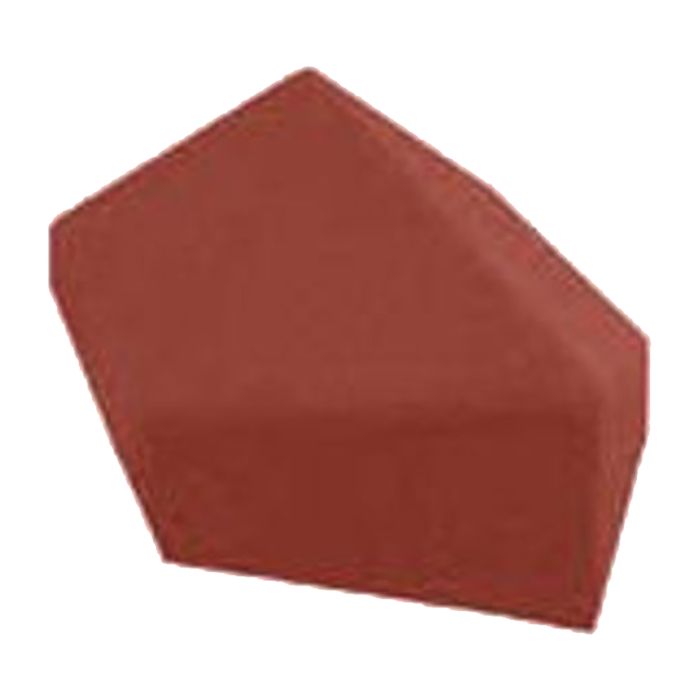 Metrotile Roof Antique Red 135° Hip End Cap - Length 225mm x Width 225mm