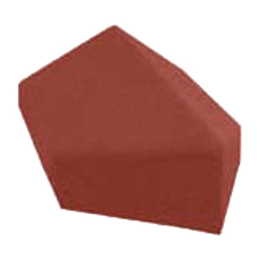 Metrotile Roof Antique Red 135° Hip End Cap - Length 225mm x Width 225mm