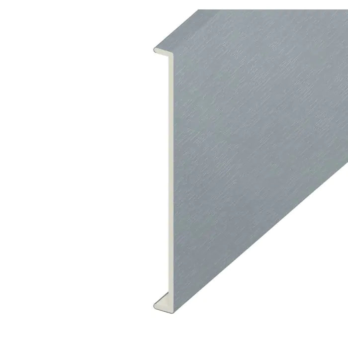 Moondust Grey Woodgrain Double Fascia Capping Board - Length 5m x Width 450mm