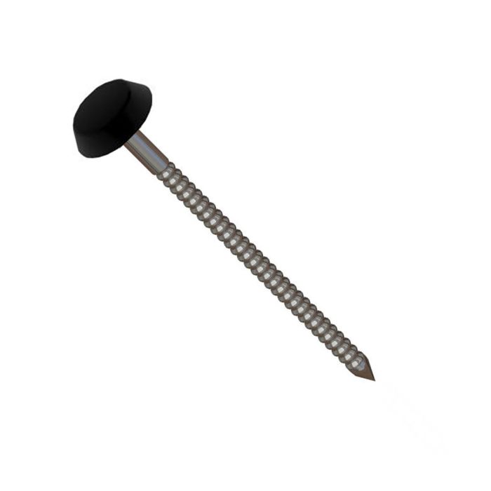 Black Europin Stainless Steel Fixing Pins - Length 50mm x Box of 100