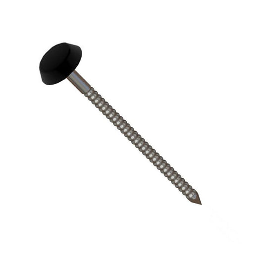 Black Europin Stainless Steel Fixing Pins - Length 50mm x Box of 100