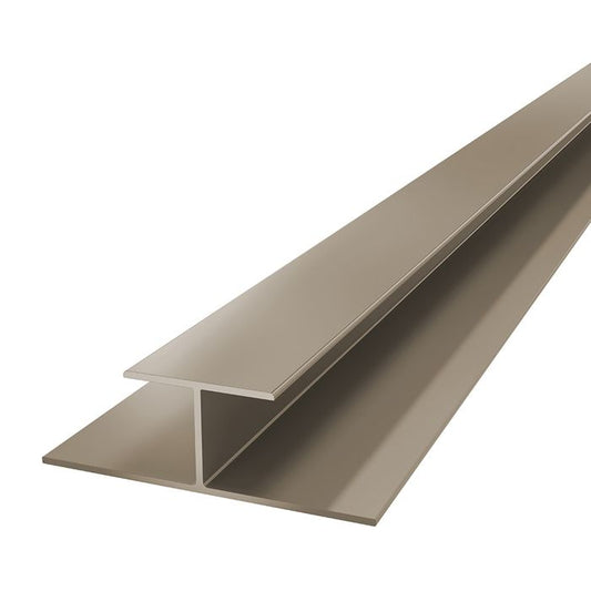 Taupe Horizontal Coastline Cladding Butt Joint - Length 5m