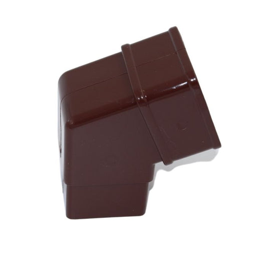 Brown Square Guttering 112.5° Offset Bend - 114mm