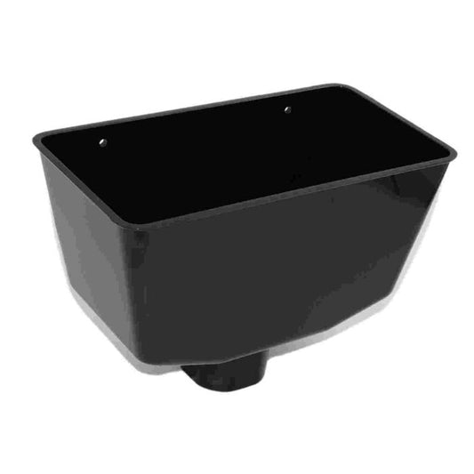 Black Guttering Universal Downpipe Hopper - 255m x 137mm