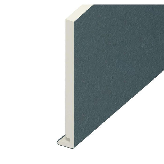 Eurocell Slate Grey Woodgrain Fascia Board - L 5m x W 250mm