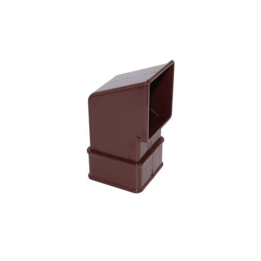 Brown Square Guttering Shoe - 114mm