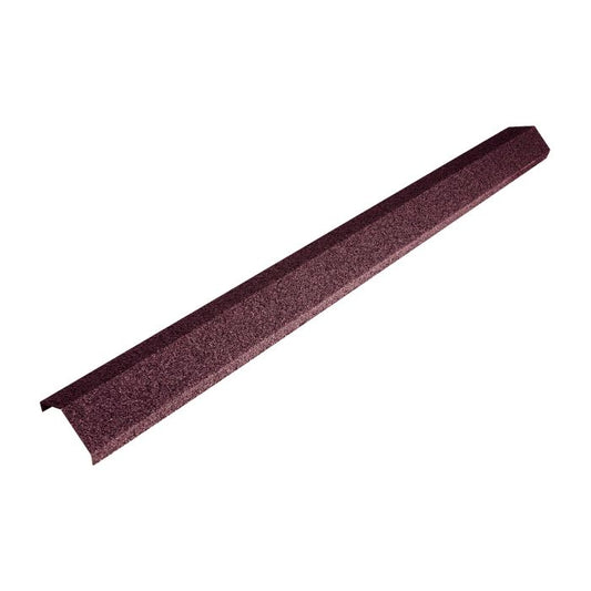 Metrotile Roof Burnt Umber Delta Ridge Cap - Length 1.365m x Width 25mm