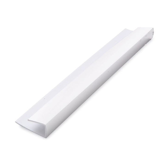 Guardian White PVC Decor Cladding 7/8mm 1 Part Edge Trim - 2.7m