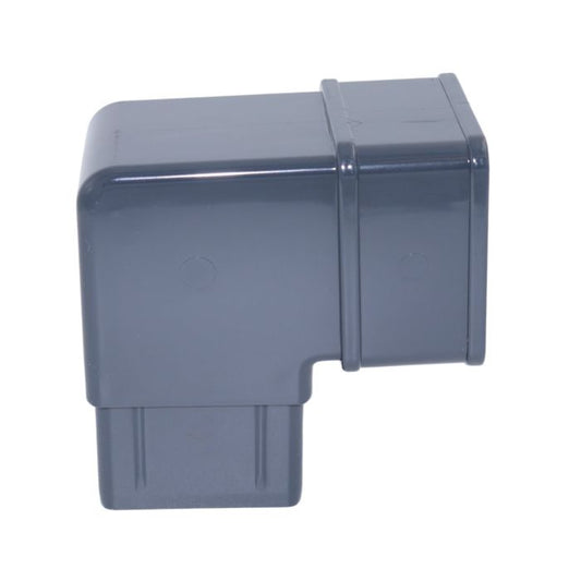 Anthracite Grey Square Guttering 92.5° Offset Bend - 114mm