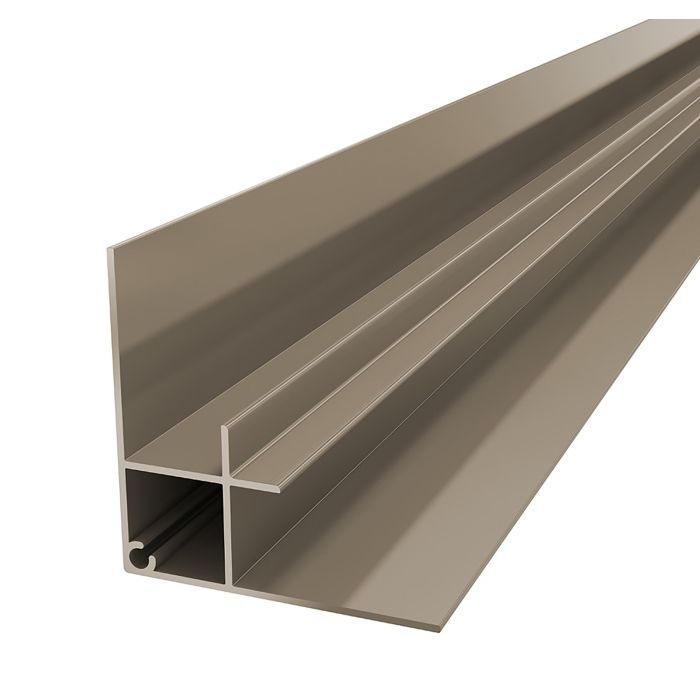 Taupe Horizontal Coastline Cladding 90° Internal Corner - Length 5m
