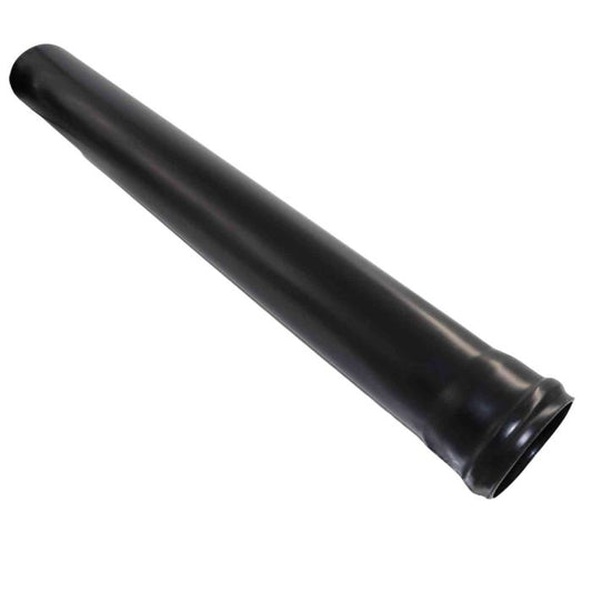 Black Single Socket Soil Waste Pipe - 110mm x Length 3m