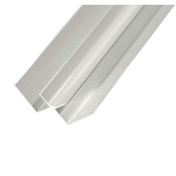Chrome PVC Internal Corner for Storm 7mm Bathroom Cladding - 2.4m