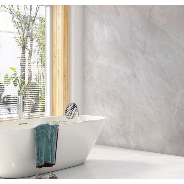 Guardian Neptune Grey Marble 7.5mm PVC Decor Cladding Panels - Pack of 4 x 2.6m