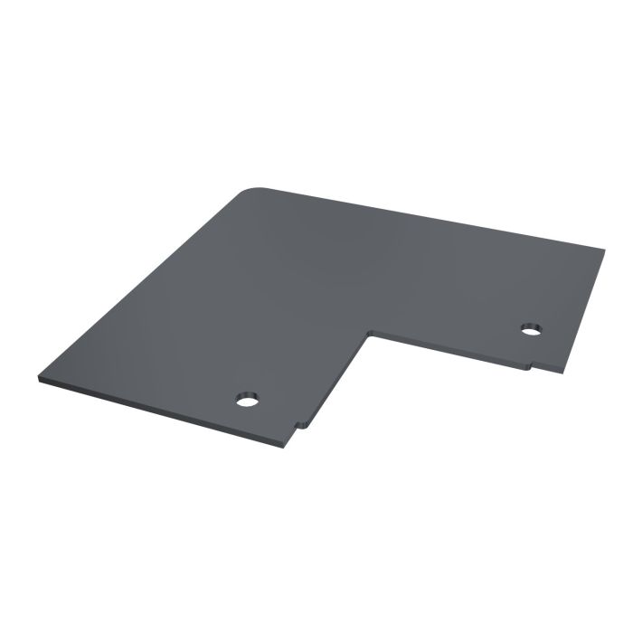 Anthracite Grey Vertical Coastline Composite Cladding Internal End Closer - Width 85mm x Length 85mm