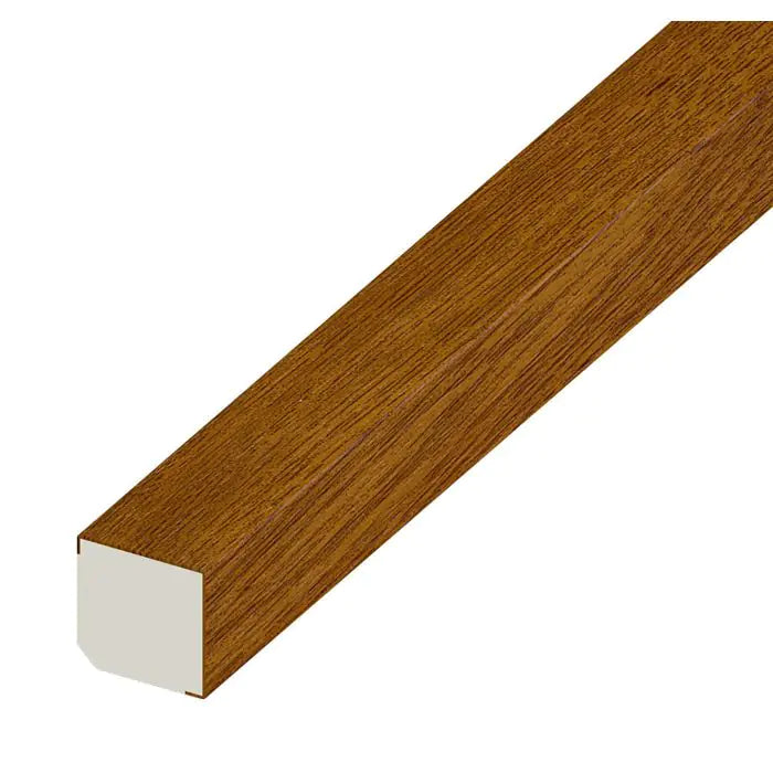 UPVC Square Section Trim - Golden Oak, 5m x 20mm