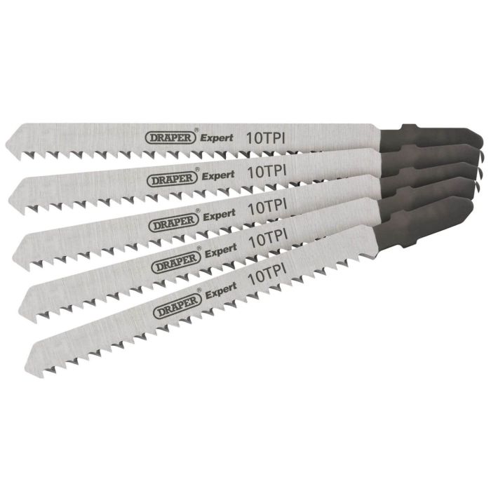 Draper Jigsaw Blade Set 24tpi 100mm- 5 Pack