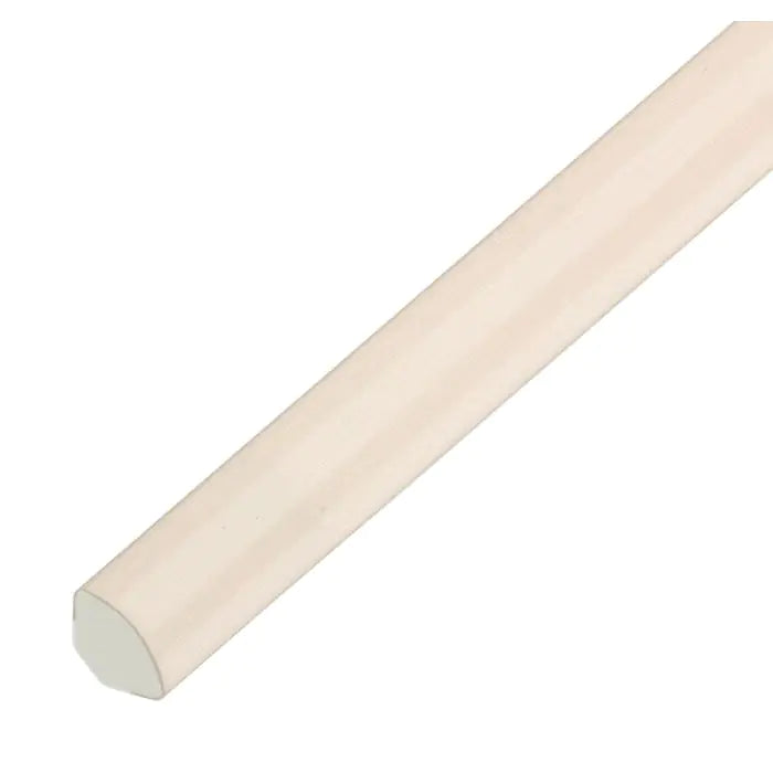 UPVC Quadrant Trim - Cream White, 5m x 17mm