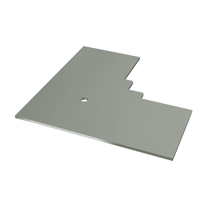 Soft Green Horizontal Coastline Cladding 90° Internal Corner End Cap