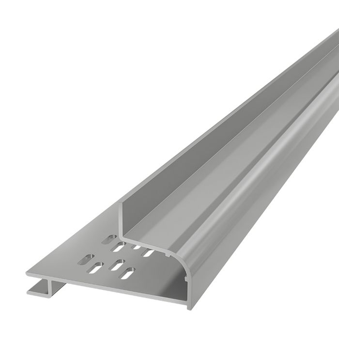 Moondust Grey Horizontal Coastline Cladding Window Head Trim - Length 5m