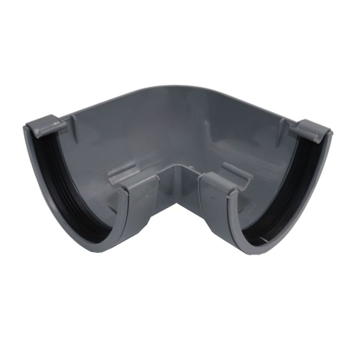 Anthracite Grey Half Round Guttering 90° Angle - 112mm