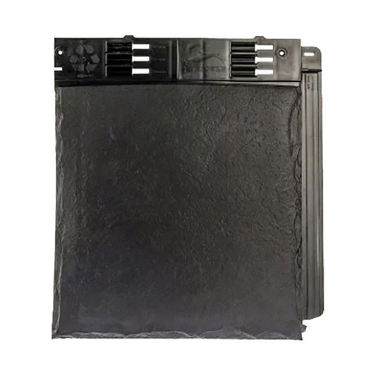 Anthracite Black Envirotile Plastic Lightweight Roof Slate Tile - Length 365mm x Width 325mm