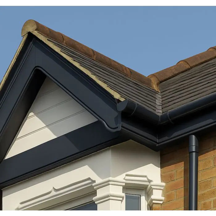UPVC Fascia Capping Board – Anthracite Grey, 5m x 200mm (Ogee)
