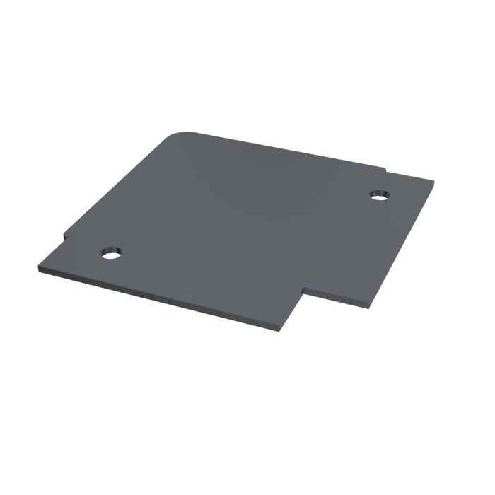 Anthracite Grey Vertical Coastline Composite Cladding External End Closer - Width 61mm x Length 61mm