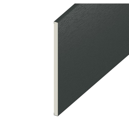 Anthracite Grey Woodgrain Flat Board - Length 5m x Width 100mm