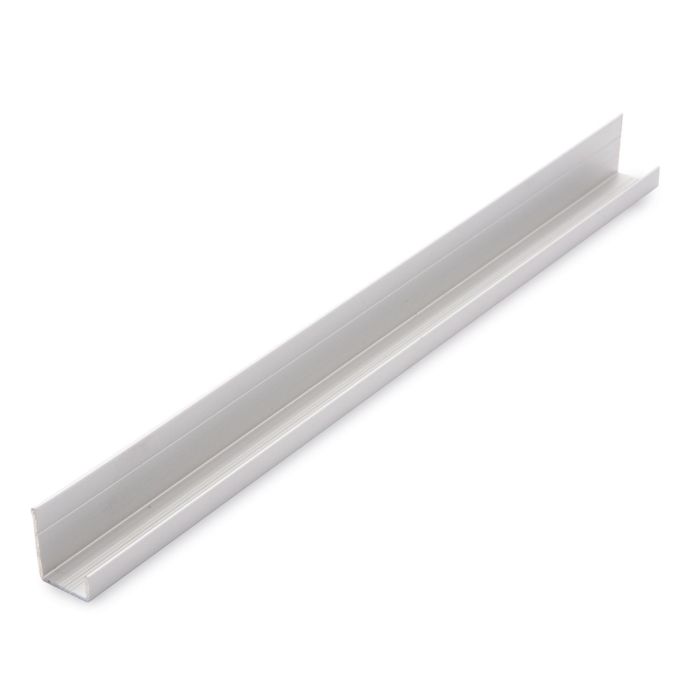 Guardian Decor Cladding Chrome Aluminium 10mm Edge Trim - 2.4m